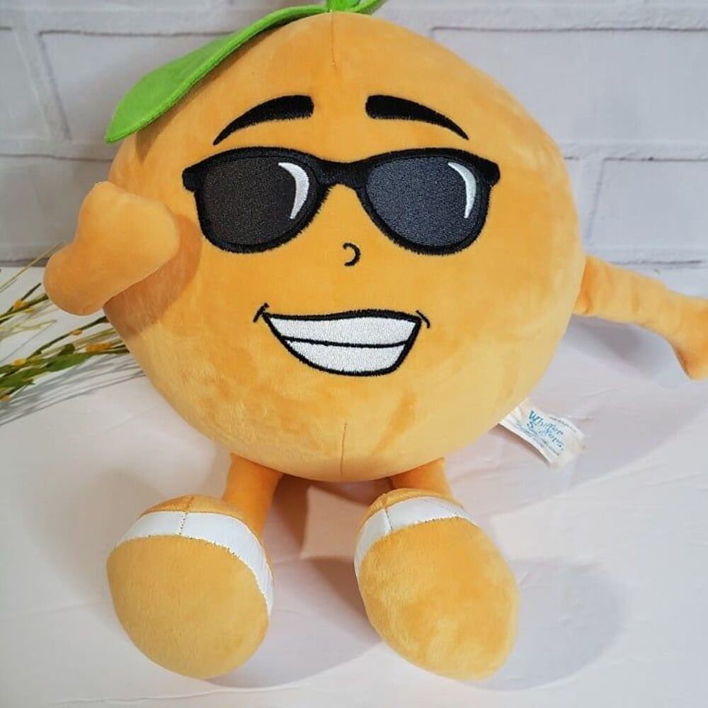 Whiffer Sniffers Plush Orange Sonny Shine 11" Happy Huggable Stuffed Fruit - Picture 2 of 9